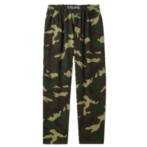 Celine Homme Tapered Camouflage-Print Jersey Sweatpant