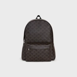 MEDIUM BACKPACK IN TRIOMPHE CANVAS AND CALFSKIN
